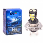   Светодиодная автолампа H4 - 18 SMD 5050 Black Coned (2шт.)