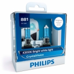  Philips Crystal Vision Галогенная автомобильная лампа Philips H27 881 (2шт.)